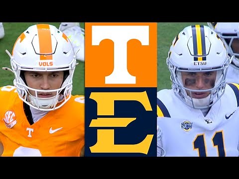 East Tennessee State vs #22 Tennessee College Football Highlights Full Game 2025