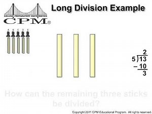Long Division QuickTime Animation