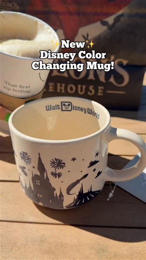 CHRIS💀👻🎃🕷️🦇 on Instagram: "New Disney Color Changing Coffee Mug!✨ • • • • #disneymerch #disneystyle #disneyparks #disneyworld"