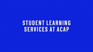The Student Learning Support (SLS) team provides a variety of services and resources to help ACAP students develop skills that support academic success. Melanie Bellido Butler, one of our Student Learning Advisors, shares information on the services the Student Learning Support team offer and how you can get in touch. For more information, click here: https://bit.ly/3YfKvWv #acap #support #learningsupport | ACAP University College | Facebook
