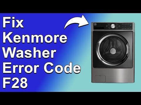 How To Fix Kenmore Washer Error Code F28 (The Most Common Cause Of Error F28 And The Easy Solutions)