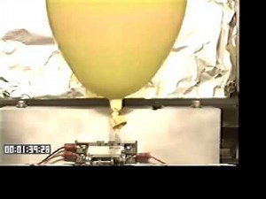 Helium balloon falling about 78 feet down