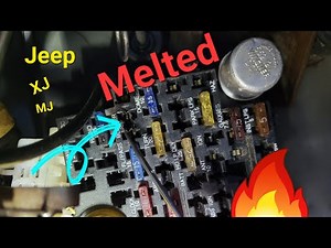 Melted Blower Motor Fuse Repair and Removal of Fuse Box. All caused by Clutch Master Cylinder? #jeep