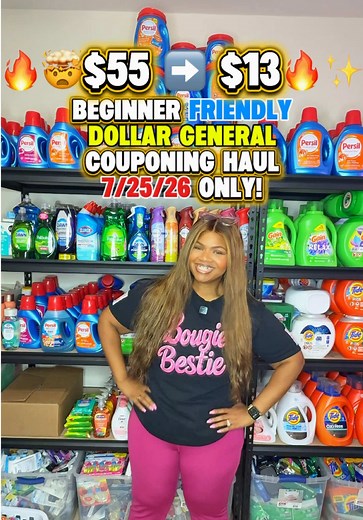 Dollar General Couponing: How to Turn $13 into $55 on 7/25/26