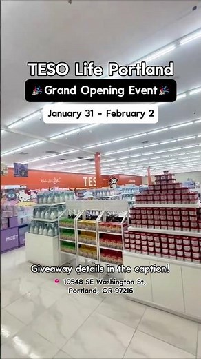 ✨NEW STORE ✨ TESO Life Grand Opening in Portland, OR on January 31, 2026