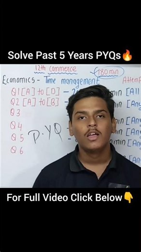Solve Past 5 Years PYQs || Time Management🔥|| 12th Board Exam 2026 || SciCom Academy #shorts