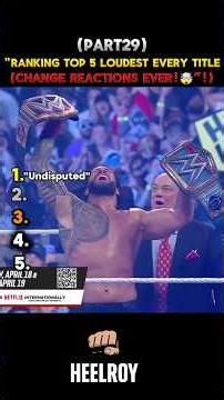 Top 5 Loudest WWE Title Change Crowd Reactions Ever! 🔥 | Part 29