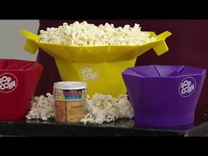 Chef'n Steam Release Microwave Popcorn Popper with Seasonings on QVC