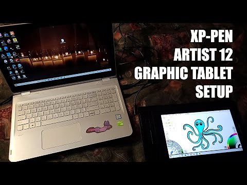 XP-PEN Artist Tablet 12 11.6 Inch Setup and Cables