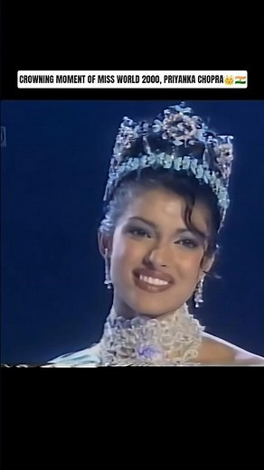 PRIYANKA CHOPRA'S CROWNING MOMENT AS MISS WORLD 2000 👑🇮🇳 #missworld #india #priyanka #bollywood