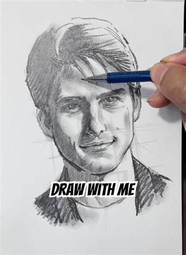 Here’s a quick portrait using my Dynamic Grid method used to get proportions right every time!