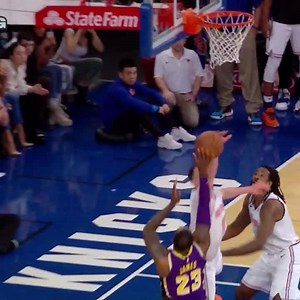 Mario Hezonja comes up with a HUGE block to seal a Knicks win! | NBA TV