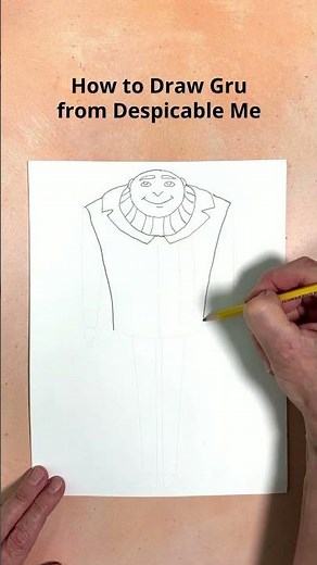 Draw Gru from Despicable Me #minions
