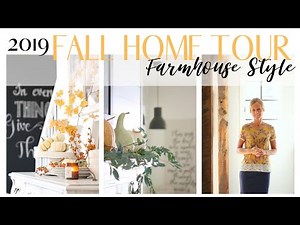 Fall Home Tour 2019 ~ Farmhouse Style Home Tour ~ Neutral Fall Decor ~ Fall Cottage Home Tour