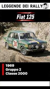 Fiat 125 #fiat125p #fiat #rally #automobile #rallylegend #60s #wrc #vintagecars #classiccars