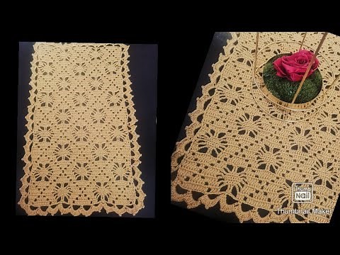 How to crochet a table runner