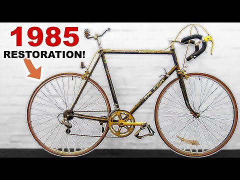 Vintage Raleigh Record Restoration! 1985 Rebuild! Rusty Wheel, Bottom Bracket, Headset bearings!