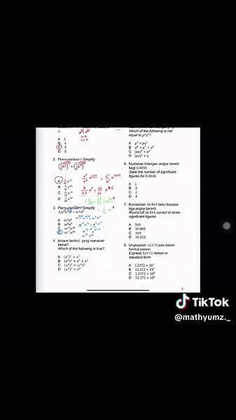 Contoh Soalan Matematik Tingkatan 3 - Part 2