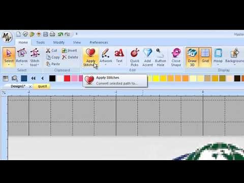 MasterWorks III - Lets Digitize! Digitizing a Logo from a backdrop