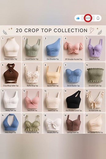20 Crop Top Styles Every Girl Should Know 👚✨ | Ammu Fashion Finds | #shorts #ytshorts #fashion #cute