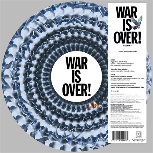 John & Yoko’s 'War Is Over!' Gets New 12” Zoetrope Picture Disc