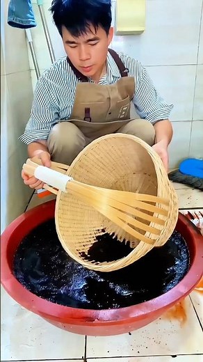 Dyed bamboo basket: A practical and lightweight woven container for storage, shopping, or decor