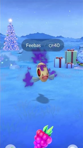 catching a corrupted feebas #pokemon #pokemongo #feebas
