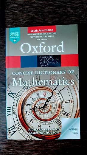 Oxford Dictionary Of Mathematics #math