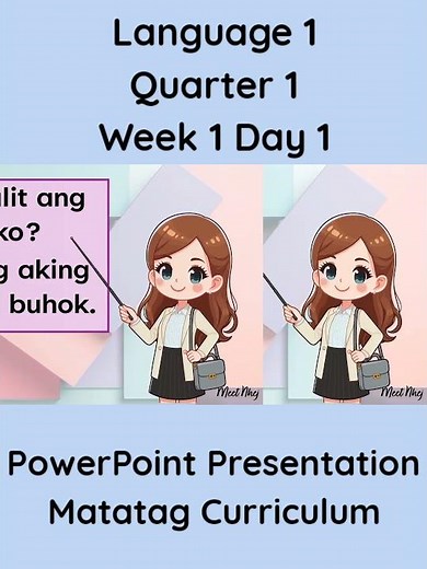Language 1 Matatag Curriculum PowerPoint Presentation Quarter 1 Week 1 Day 1 #grade1matatag #ppt