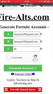 How to get free fortnite accounts!
