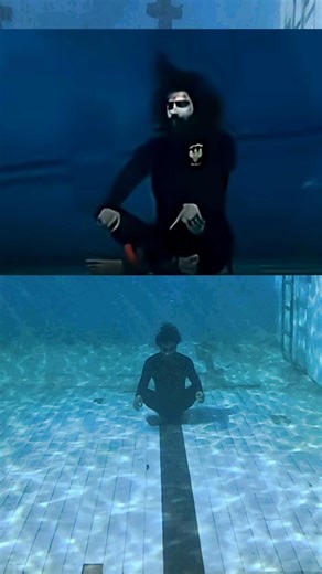Attempting Dhurandhar 2 Underwater Scene at 18ft Depth 🏊🏻 #swimmingpool #underwater #dhurandhar