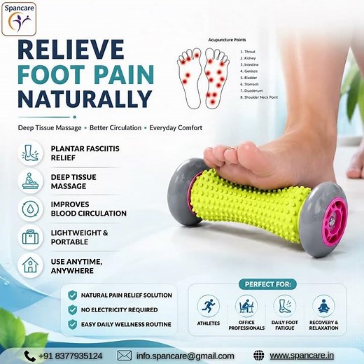 Best Foot Massage Roller for Plantar Fasciitis Pain Relief 👣 Instant Foot Relaxation #spancare
