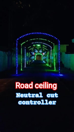 road ceiling pixel led light decoration, road ceiling 3D design#pixelled#pixelledlights#dj #dance