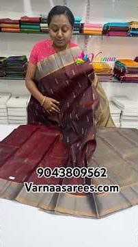 New pattern launch 🚀. Light weight pure soft silk sarees by Varnaa .