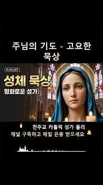 주님의 기도 - 고요한 묵상 | 천주교성가 가톨릭성가 #Shorts