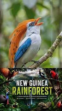 New Guinea Rainforest Wildlife | Rare Birds of Paradise & Exotic Animals in Nature