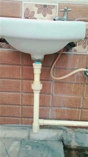 wash basin waste pipe fitting #washbasins #shorts #viral #viralvideo #youtube #plumbing #hardwork