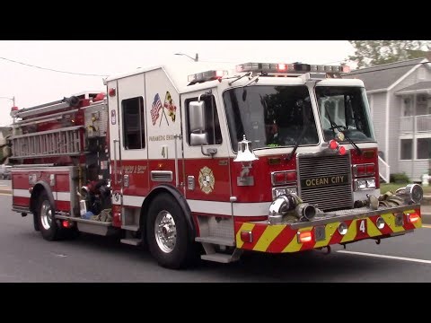 Ocean City Fire Department Paramedic Engine 4 Responding 6-17-25