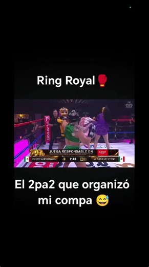 Ring Royal El 2pa2 que organizó mi compa#viral #box #peleas #trans