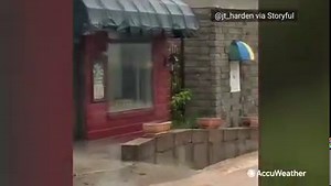Streets in Reeds Spring, Missouri, were flooded yesterday as thunderstorms pushed through the region: https://bit.ly/3eKDQ1j | AccuWeather