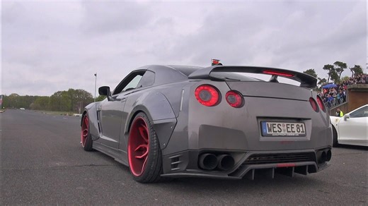 Nissan GT-R R35 – Straight Pipes Exhaust & Savage Sound!