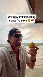 Real Angola 🇦🇴 countryside experience. Never in my life I picked a mango from a tree and ate it straight away… WITH SKIN! 😳 Not gonna lie, without the skin taste better if you ask me! The skin of the mango is a bit sour. But worth a try. WhenI travel I eat like the locals do… Also never did I see so many wild mango trees as on the banks of the Kwanza River, just an hour outside of Luanda. Great day trip! ❤️🇦🇴 #angola #mango | Traveltomtom