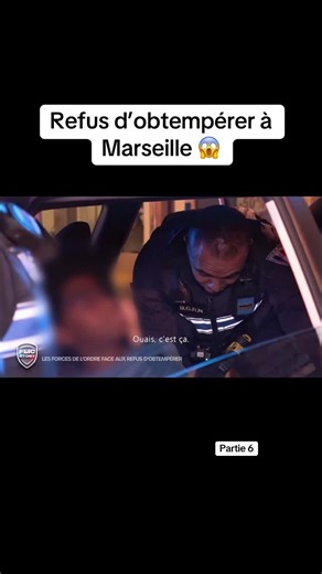 Refus d'obtempérer filmé Quartiers Nord Marseille