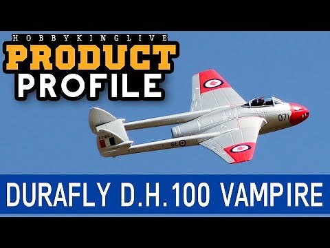 Durafly D.H.100 Vampire "Canadian Edition" 70mm EDF Jet 1100mm - HobbyKing Product Profile
