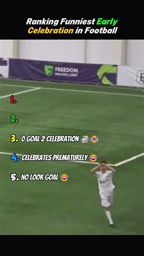Ranking Funniest Early Celebration in Football #football #ranking #shorts