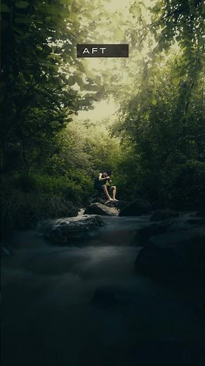 Before / After📍Free Moody Green Desktop & Mobile Lightroom Presets #newcinematicpreset #presets