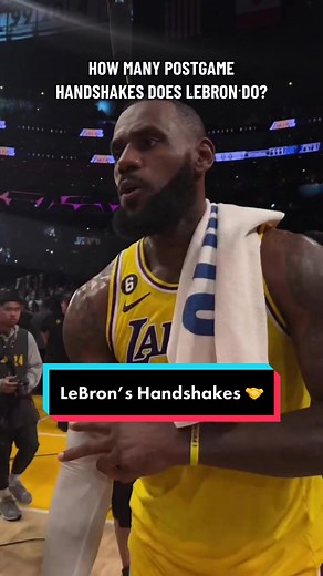 Count LeBron's Postgame Handshakes | NBA Playoffs