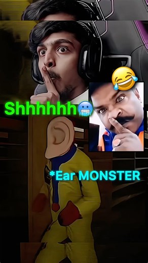 GT become Silent🤫Ear monster came🥶Game therapist play rooms