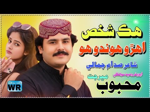 Hik Shakhs Ahro Hundo Huyo | Mehboob Mirjat | Sindhi Songs | WR PRODUCTION