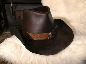 How to make a leather hat part 2